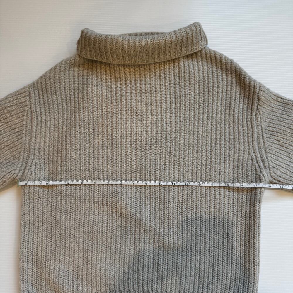 Wilfred Aritzia Montpellier 100% Merino Wool Chunky Turtleneck Sweater Oatmeal S - Picture 9 of 16